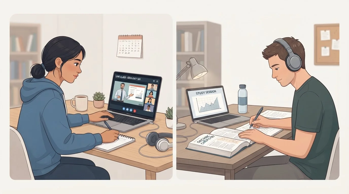 Synchronous vs. Asynchronous Online Learning: Which Format Suits You